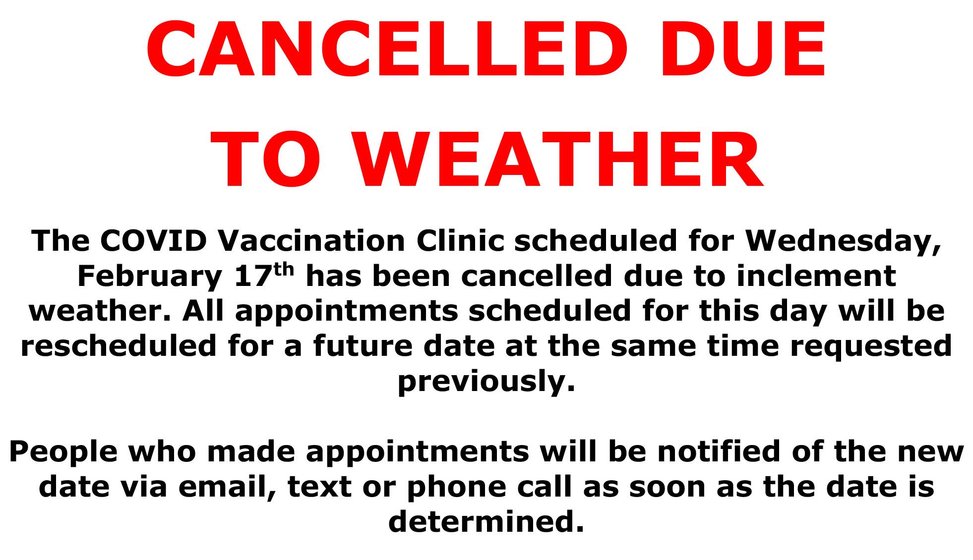 COVID-19 Vaccination Pod for Feb. 17th Canceled (jpeg)